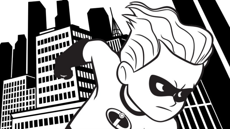 Download Dash Coloring Page - Free Disney Printable from Incredibles 2