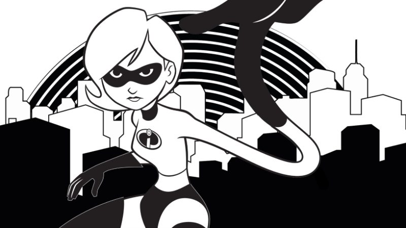 elastigirl coloring pages printables the incredibles