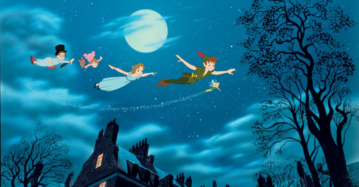 wendy peter pan flying