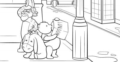 Winnie The Pooh Coloring Page