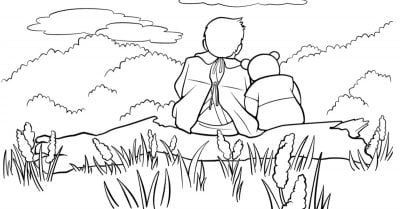 christopher robin coloring page