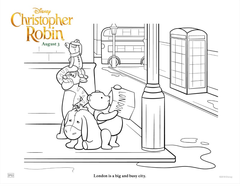 Free Disney Winnie The Pooh Coloring Page