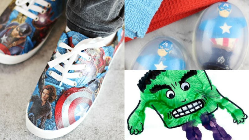 avengers crafts shoes soap hand