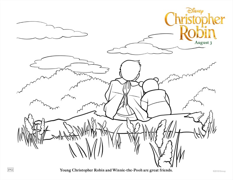 Disney Christopher Robin Coloring Page