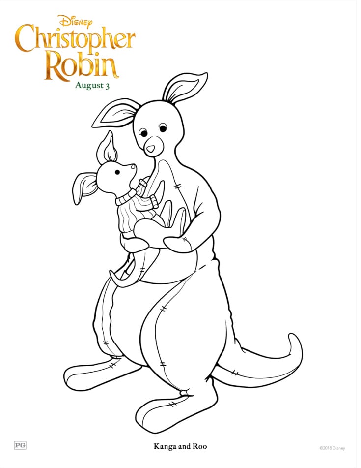 Disney Kanga and Roo Coloring Page #christopherrobin