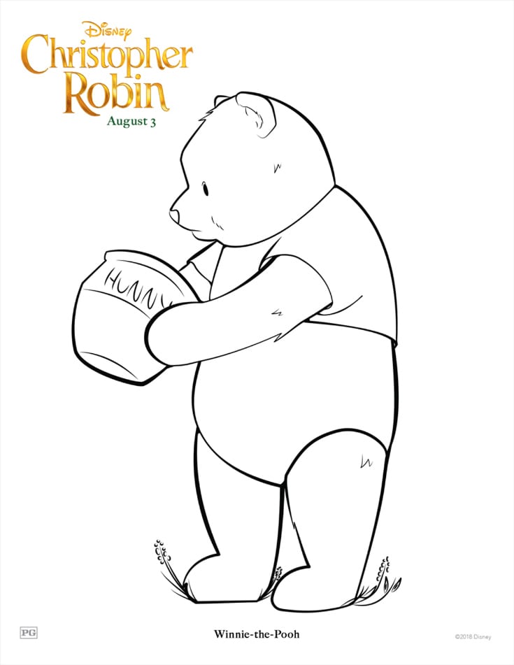 Pooh Coloring Page