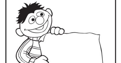 ernie coloring page