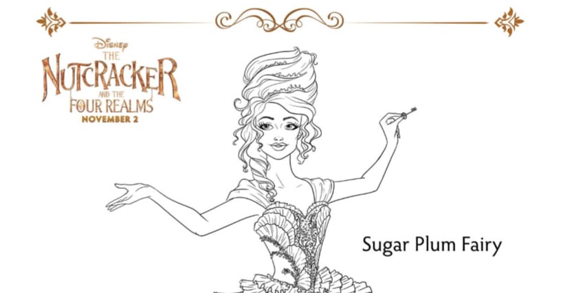 sugar plum fairy coloring page  mama likes this