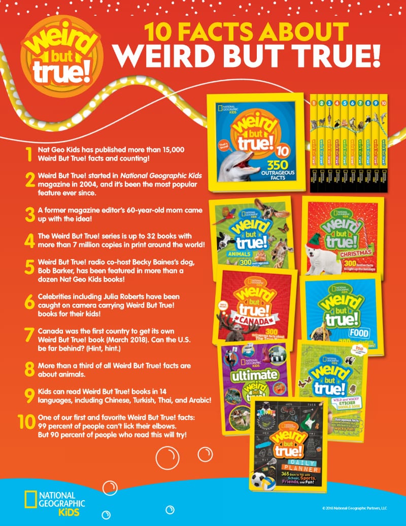 Free Printable National Geographic Kids Weird But True Facts  - NatGeo