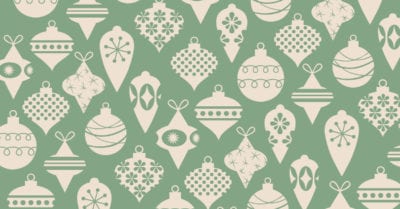 feature green ornaments