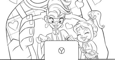 feature yesss coloring page