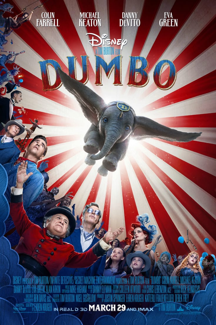 Disney Live Action Dumbo Poster - Tim Burton