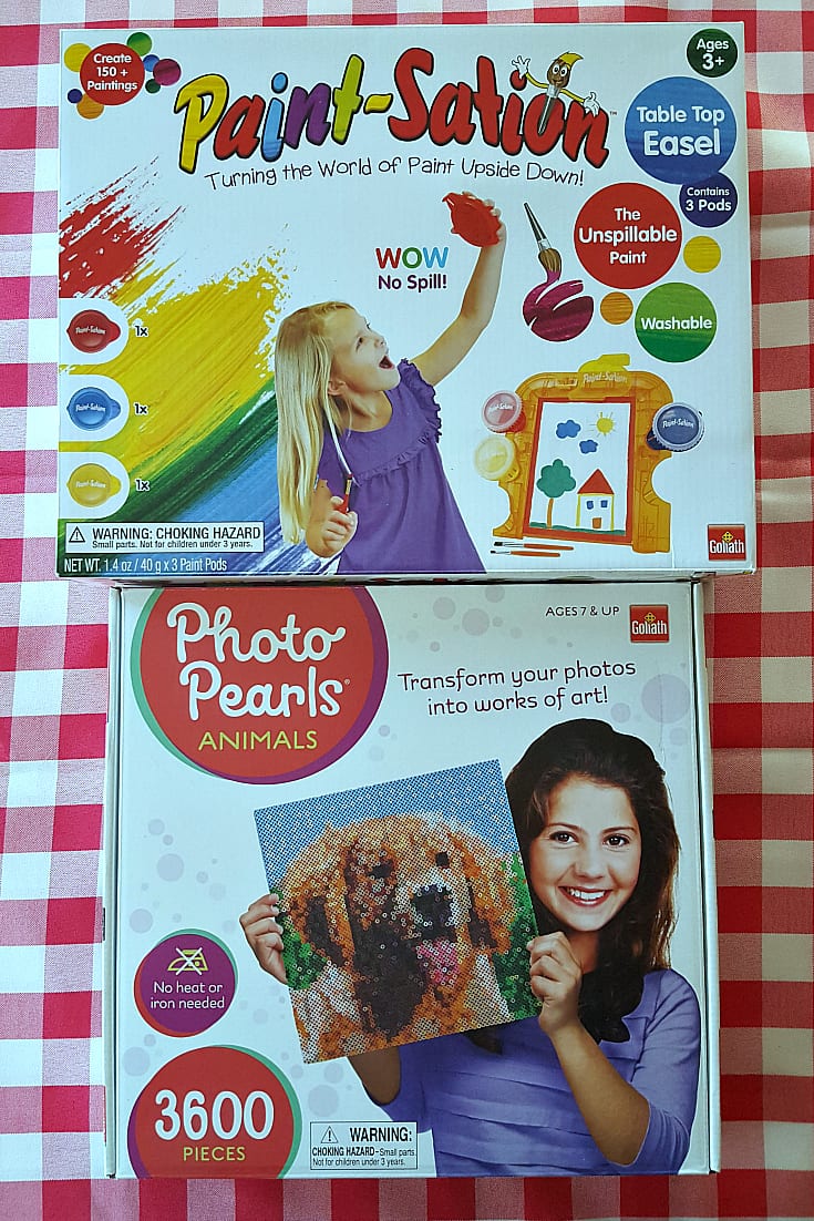 Goliath Games Paint Station and Photo Pearls Craft Kits