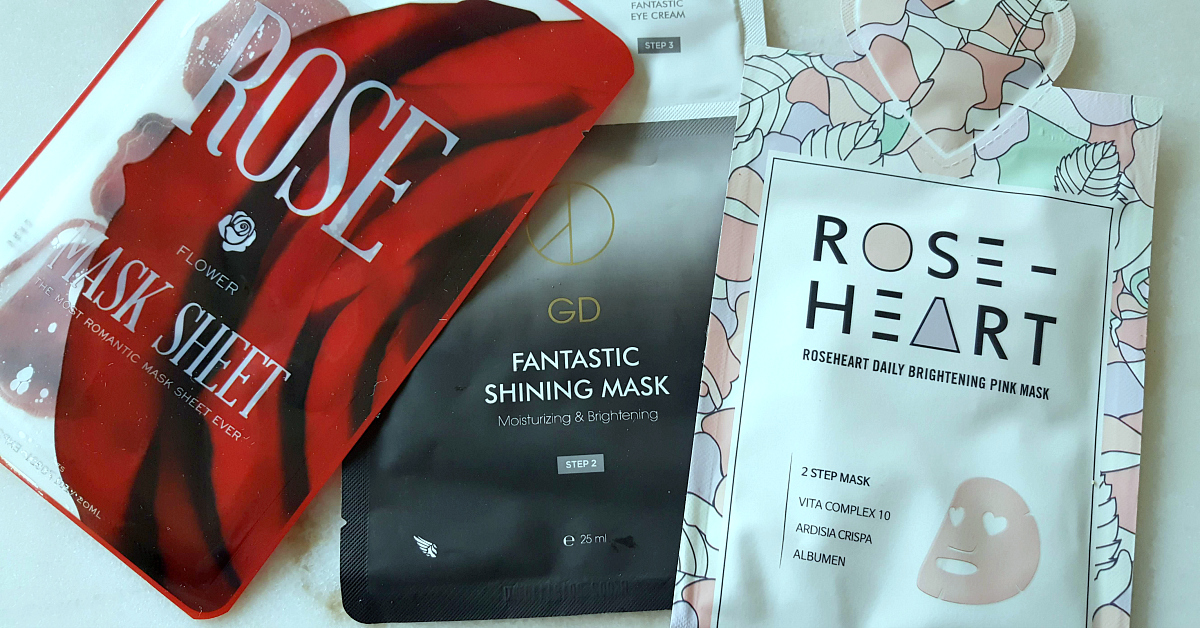 blushcon rose sheet masks