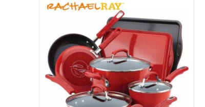 feature rachael ray red cookware