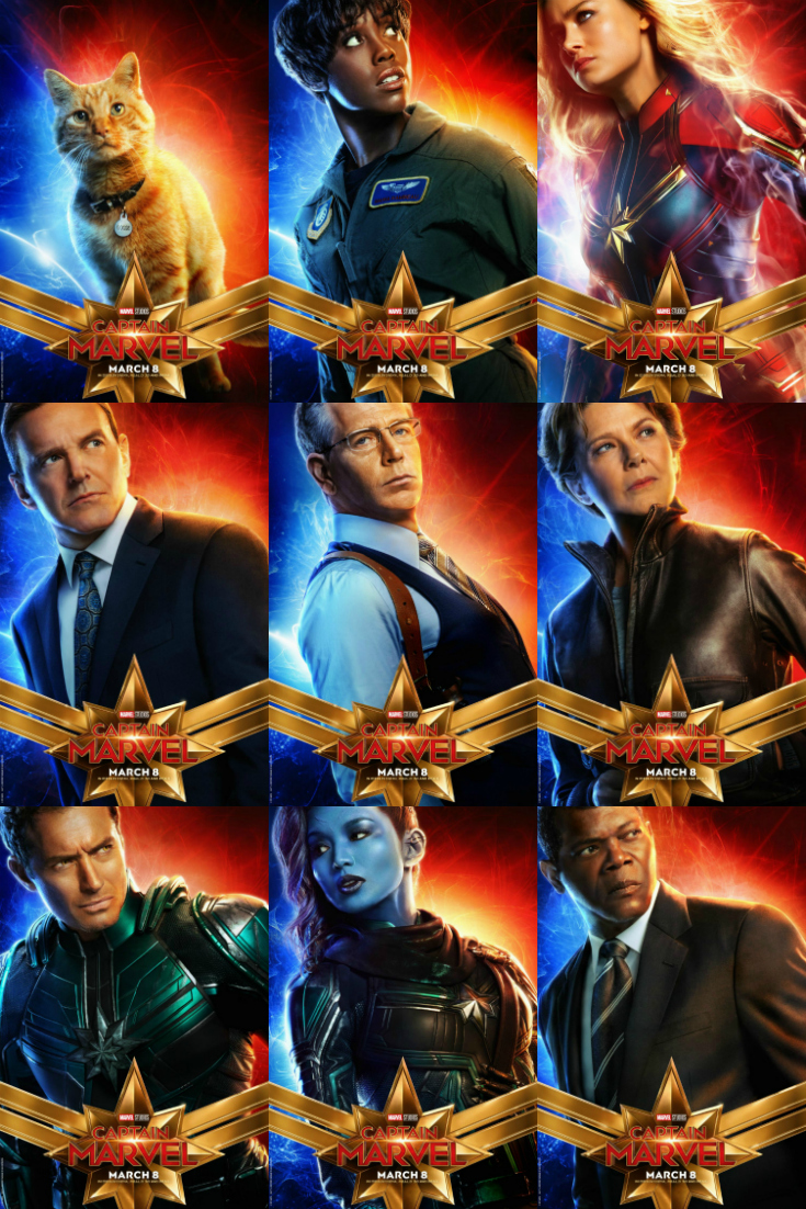 Captain Marvel Characters - Character Posters Just Released - Disney