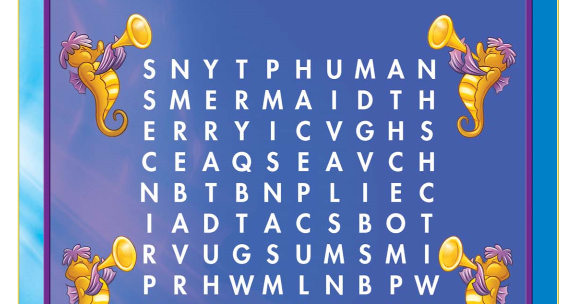 Little Mermaid Word Search - Free Disney Activity Page | Mama Likes This
