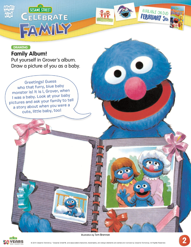 full sesame street family album