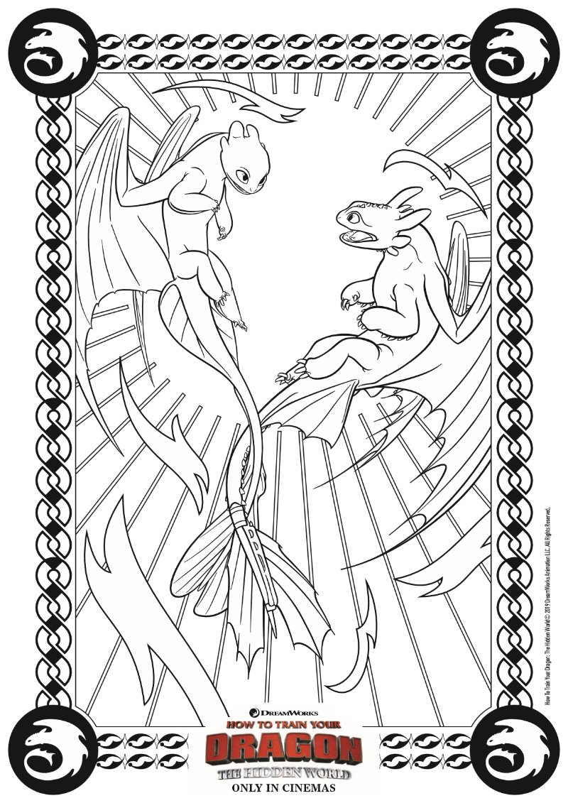 Dragon Coloring Page From How To Train Your Dragon Mama Likes This