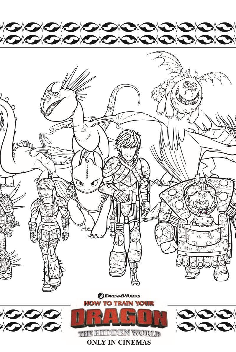 printable hiccup coloring pages how to train your dragon the hidden world