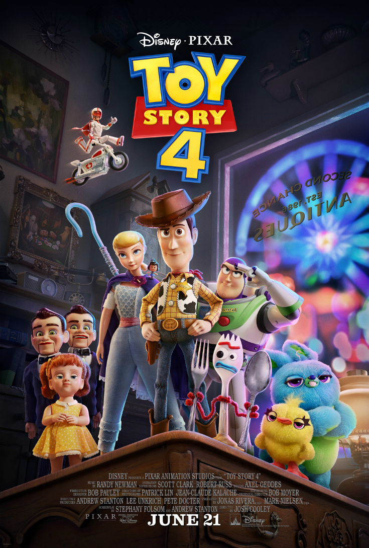 New Disney Pixar Toy Story 4 Character Poster