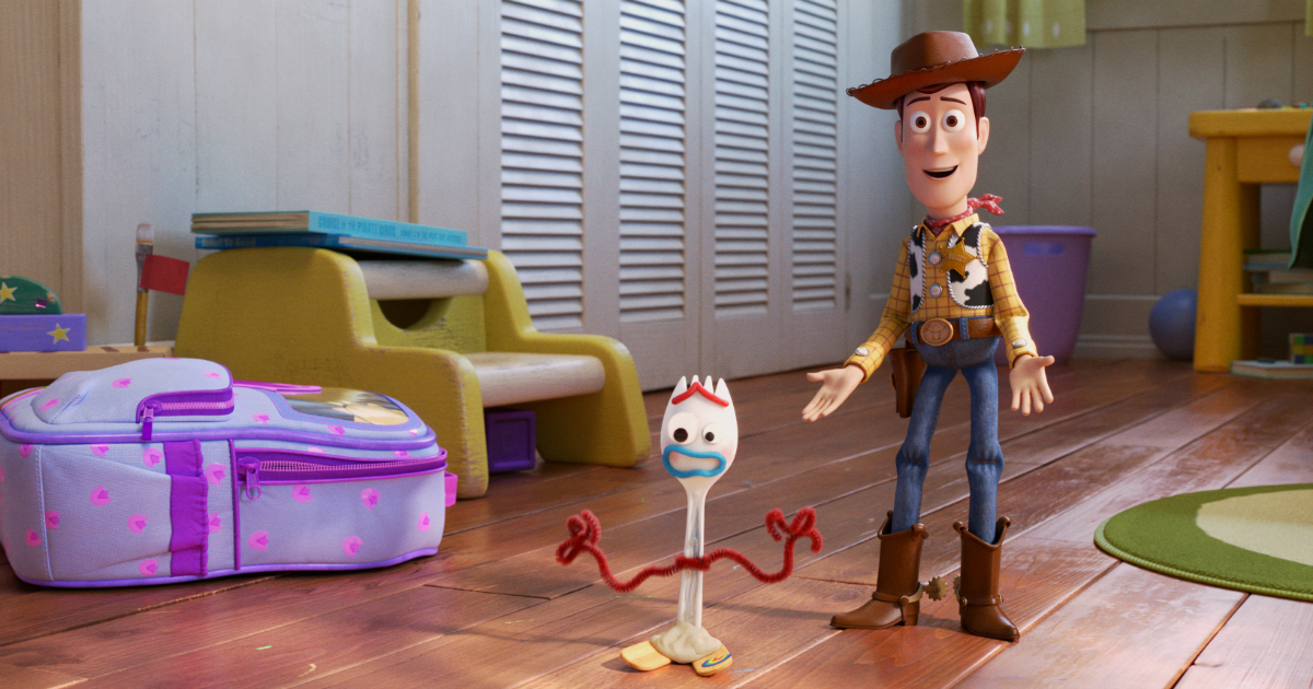 Forky and Woody from Toy Story 4