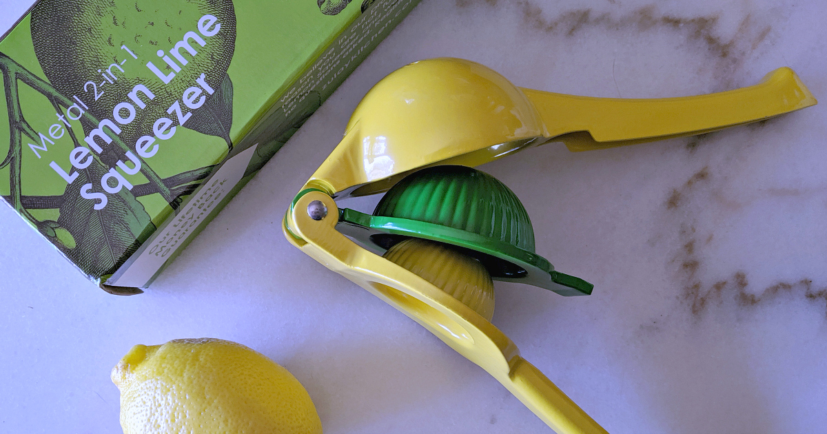 2 in one metal lemon lime squeezer