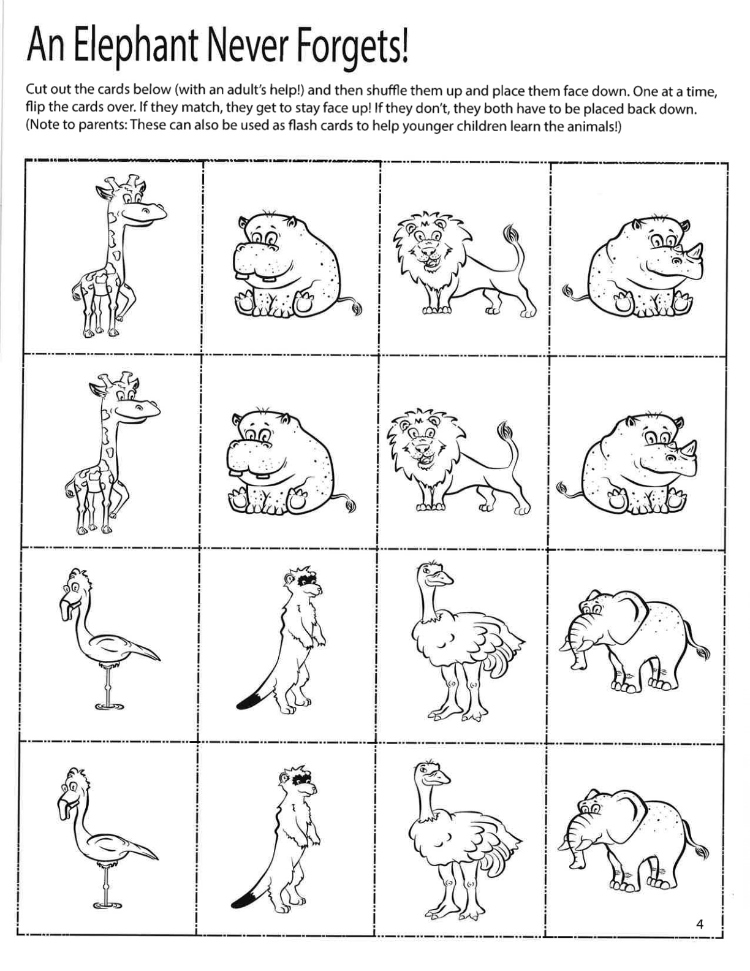 5 Elephant Memory Game