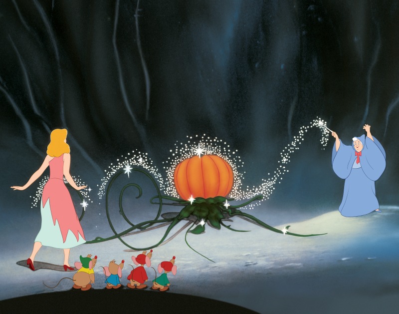 Fairy Godmother Turning Pumpkin Into Carriage