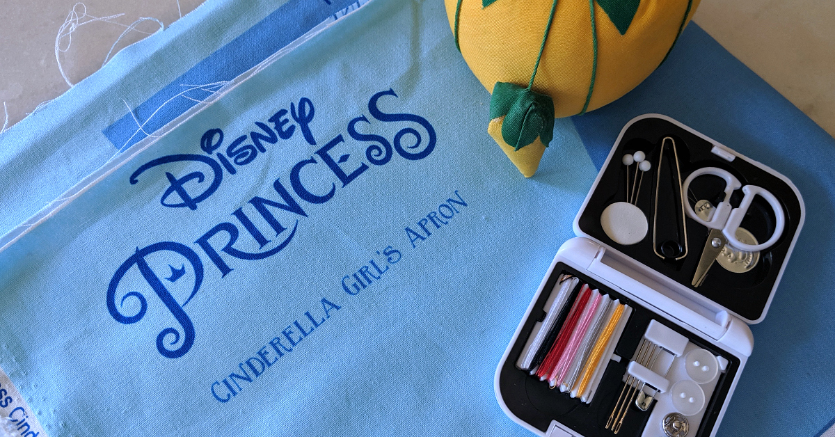 disney princess apron sewing activity