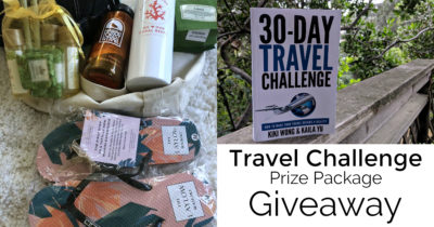feature travel challenge prize package giveaway