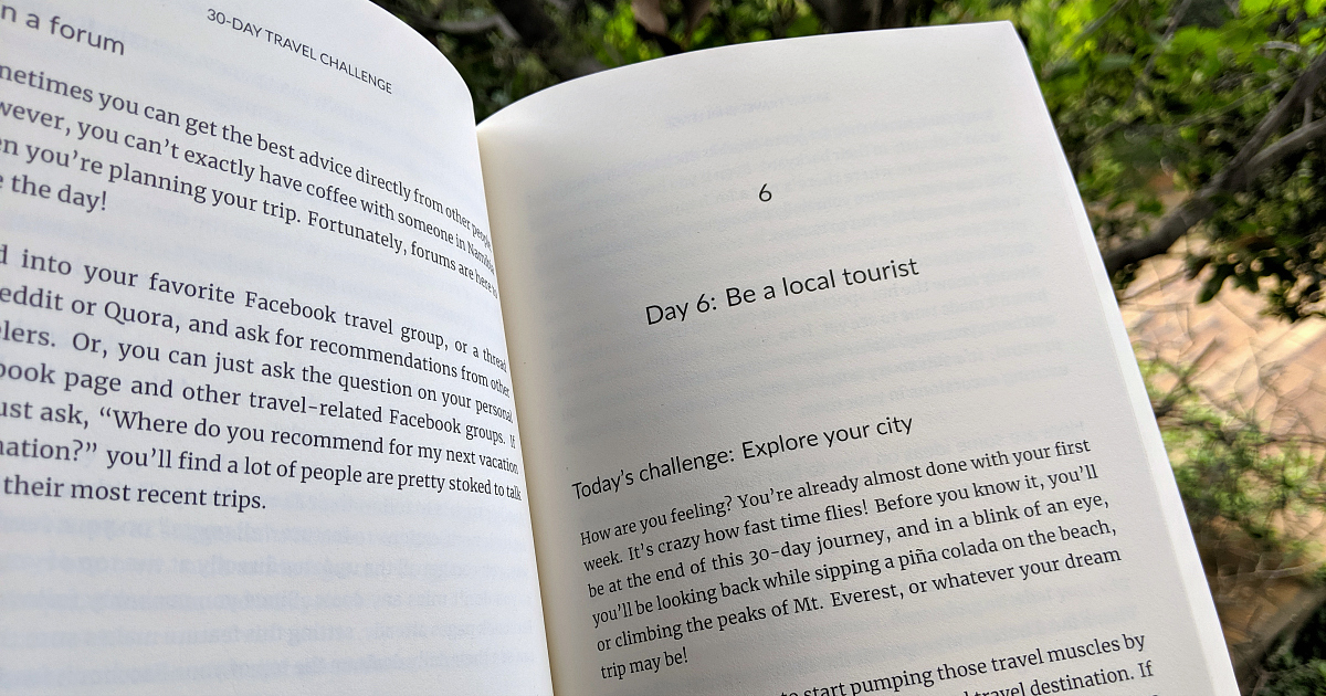 30 Day Travel Challenge Book - Mama Likes This