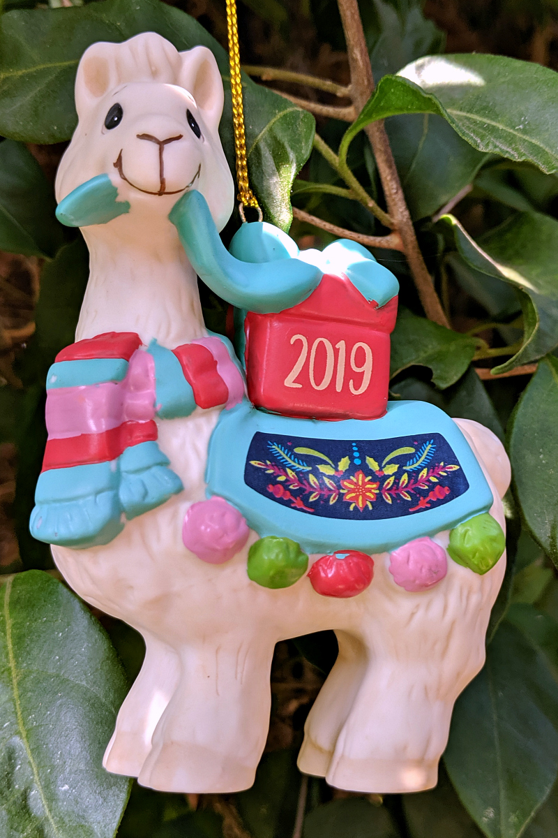 Adorable Precious Moments Llama Ornament (ad) #PreciousMoments #Llama #LlamaChristmasOrnament #ChristmasOrnament 