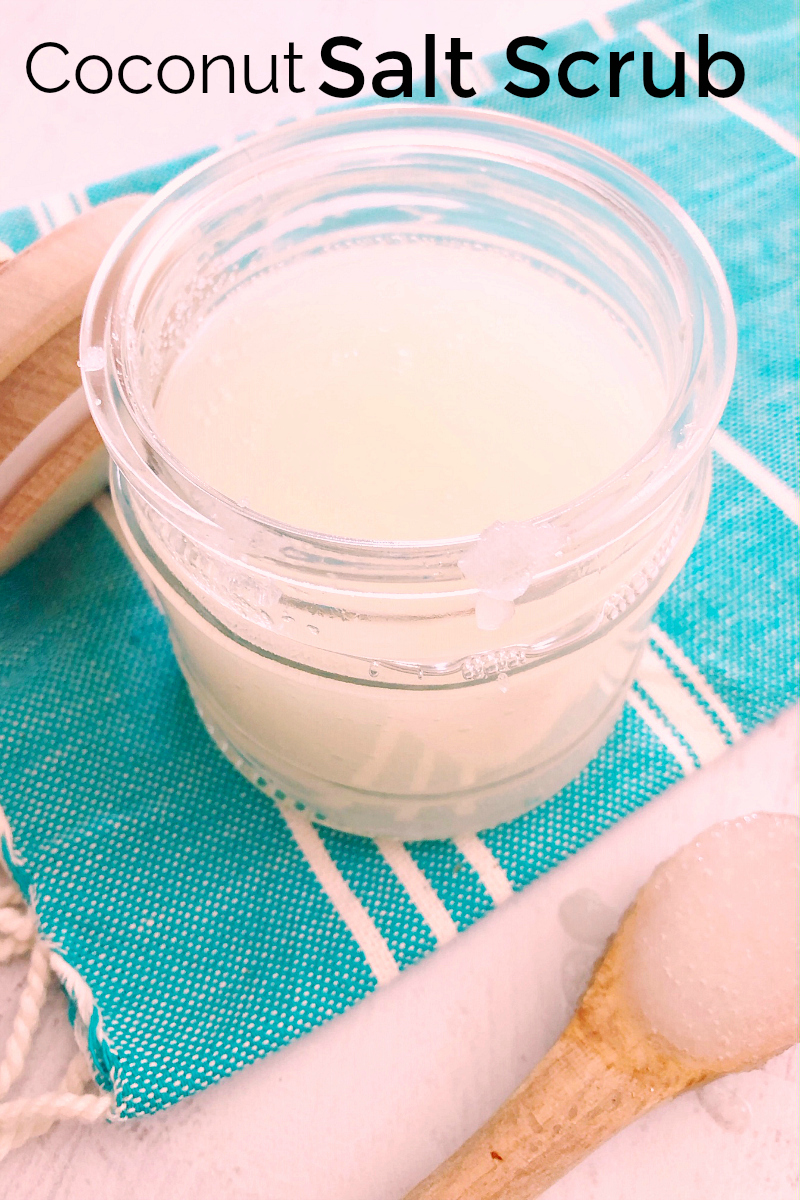 Coconut Salt Scrub Craft #crafts #DIYBeauty