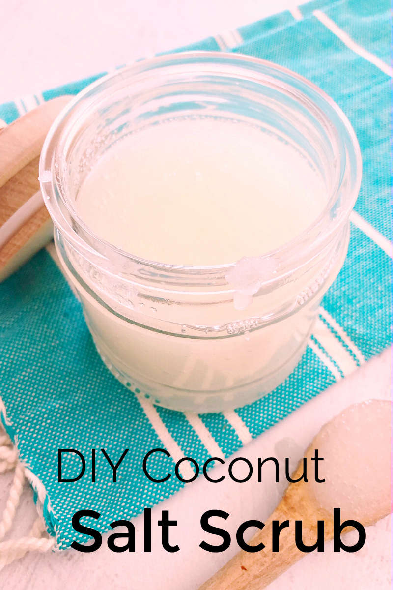 pin diy coconut salt scrub