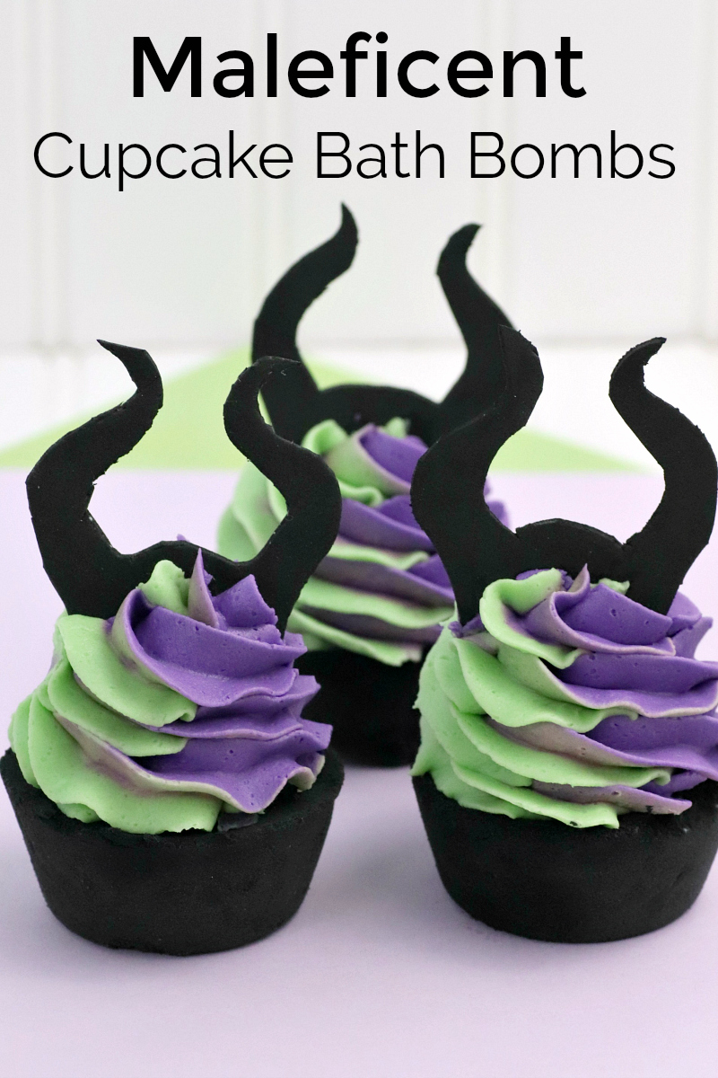 pin maleficent cupcake bath bombs