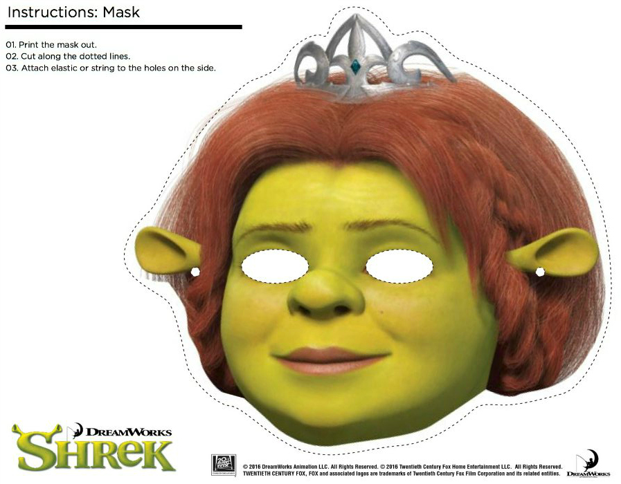 printable fiona mask