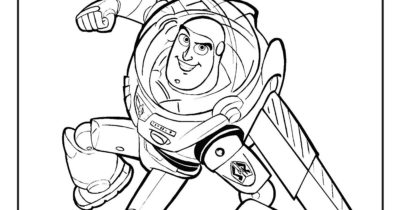 buzz coloring page toy story