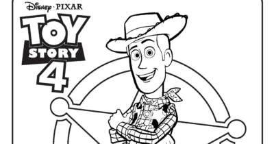 woody coloring page toy story