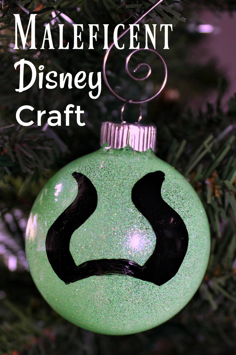 Maleficent Ornament Craft #Maleficent #Disney #DisneyCraft #Craft #MaleficentCraft #Christmas