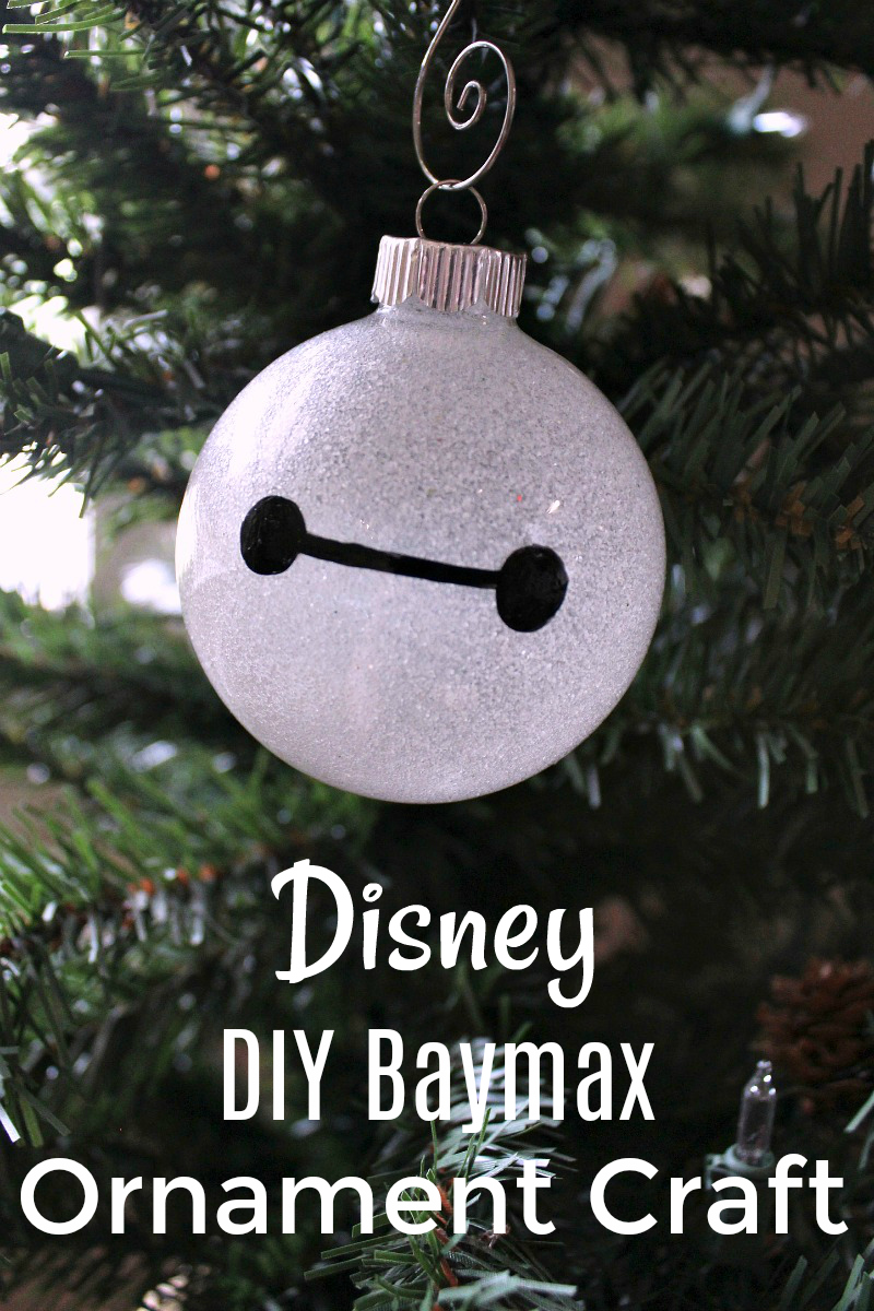 Baymax Ornament Craft #BigHero6 #BigHero6 #baymax #disneycraft #baymaxcraft #ChristmasOrnament