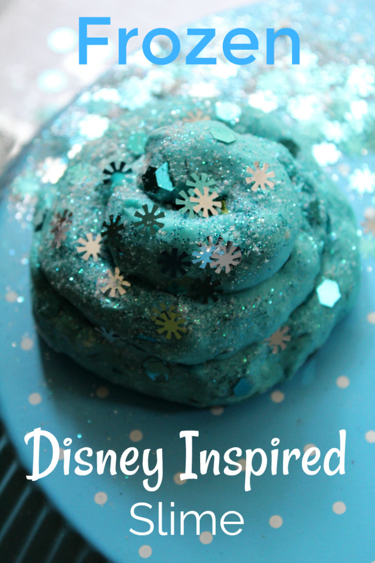 Frozen Inspired Disney No Borax Slime - Mama Likes This