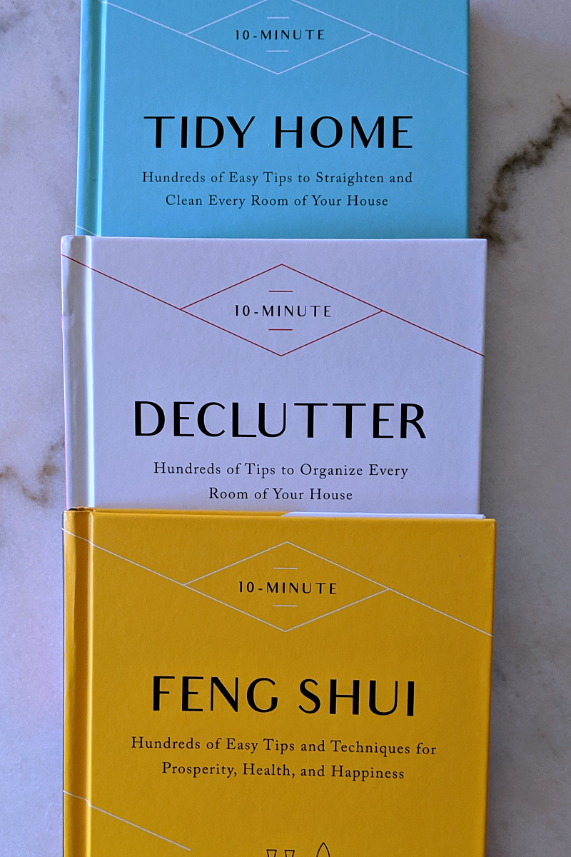 Books with Tidy Home Tips and Techniques - 10 Minute Tidy Home, 10 Minute Declutter and 10 Minute Feng Shui