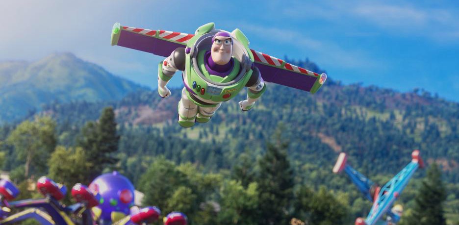 toy story buzz lightyear flying