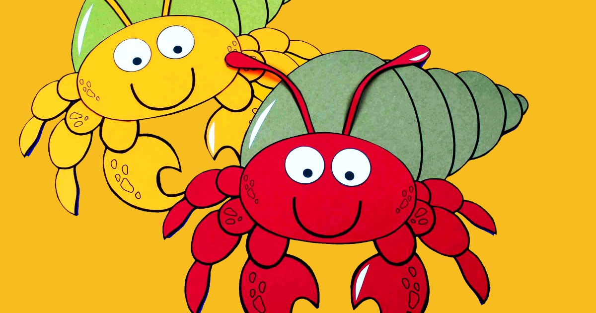 Free Printable Hermit Crab Craft Mama Likes This