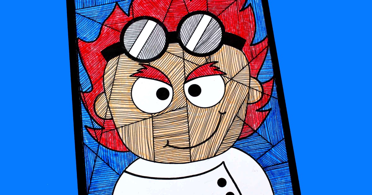 kids mad scientist cartoon