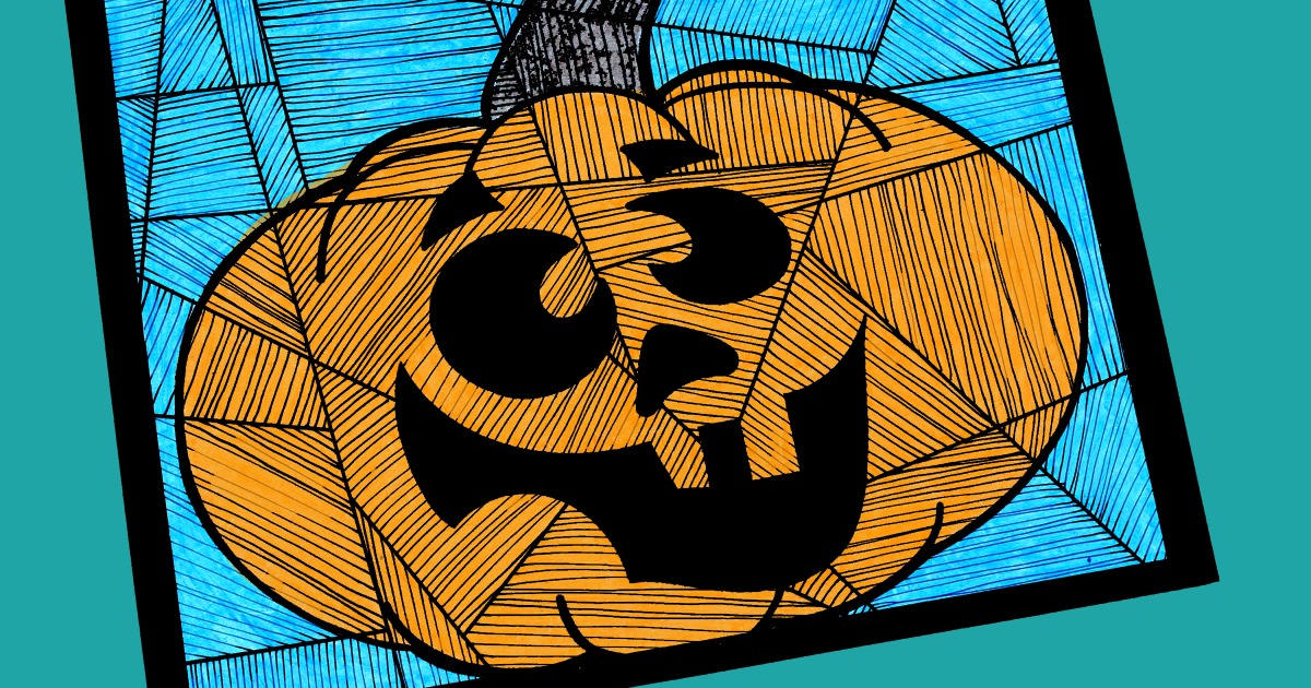 feature silly halloween pumpkin craft