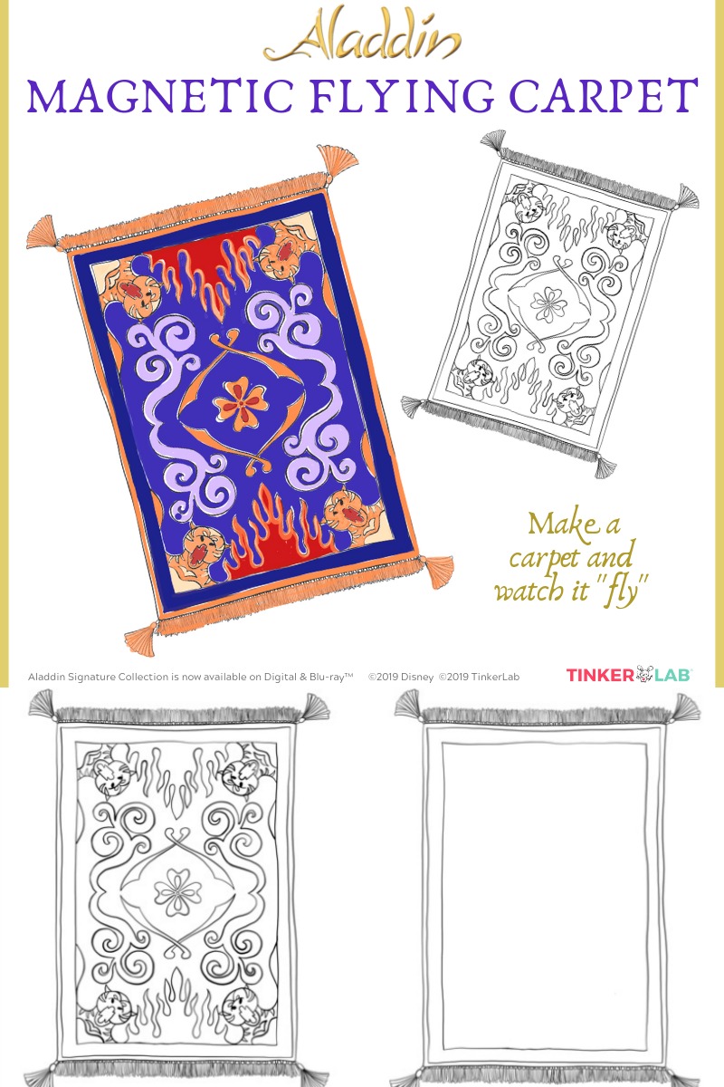 Free Printable Aladdin Flying Carpet Craft Mama Likes This