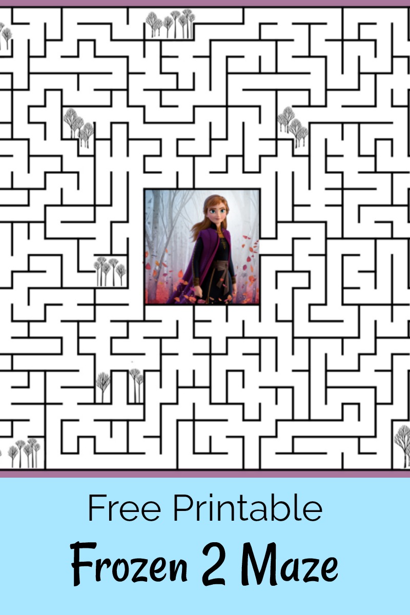 Free Printable Frozen 2 Maze from Disney #Frozen #Frozen2 #FreePrintable #Maze #PrintableMaze #Disney #DisneyPrintable