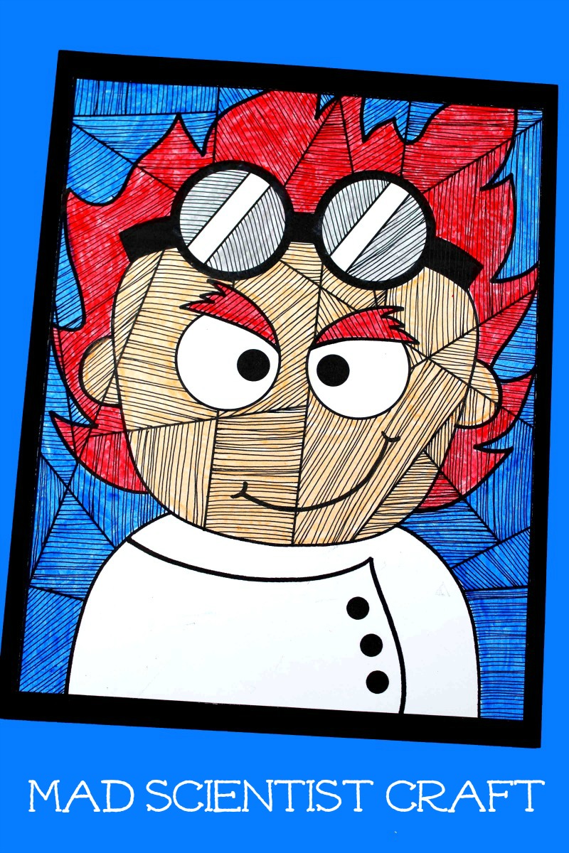 pin free printable mad scientist